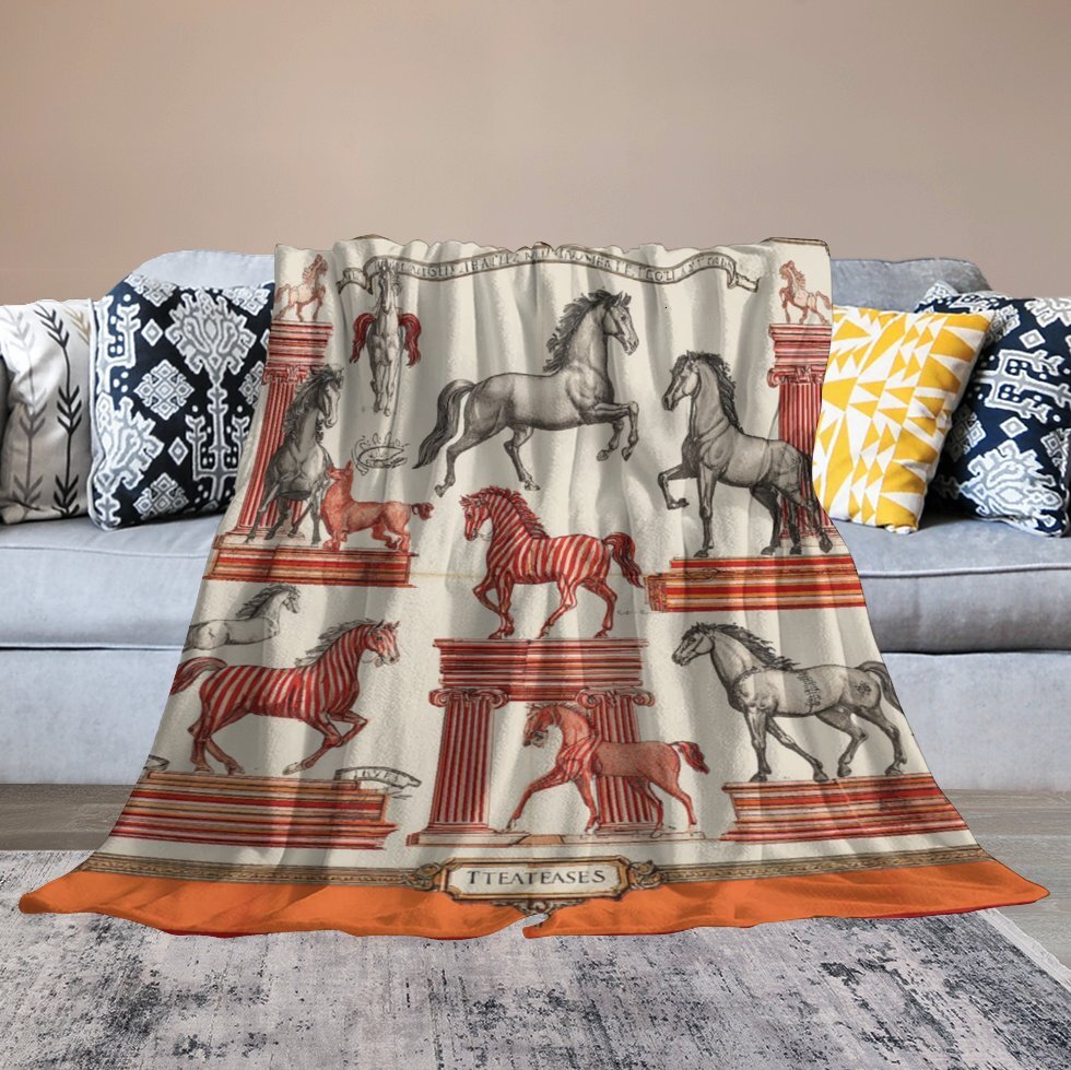 H Designer Horse blanket blanket throw cashmere vibration blanket copert Home Travel Throw Summer Air Conditioner Beach home bedding blankets throws H5