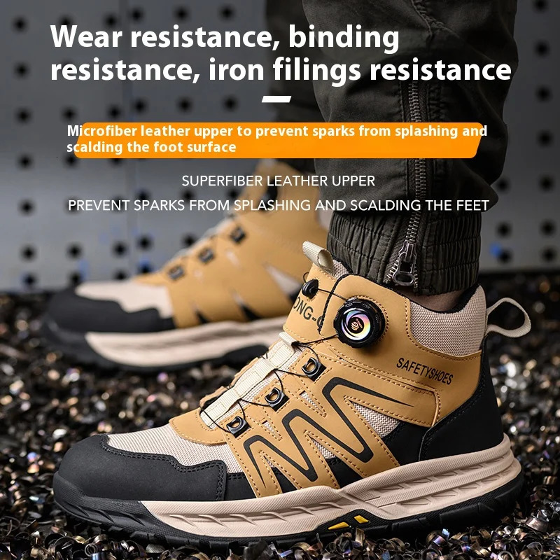 Safety Boots Men Work Indestructible Shoes Sneakers Steel Toe Protective Boots Antismash Antipuncture Work Tactical Boots 251023