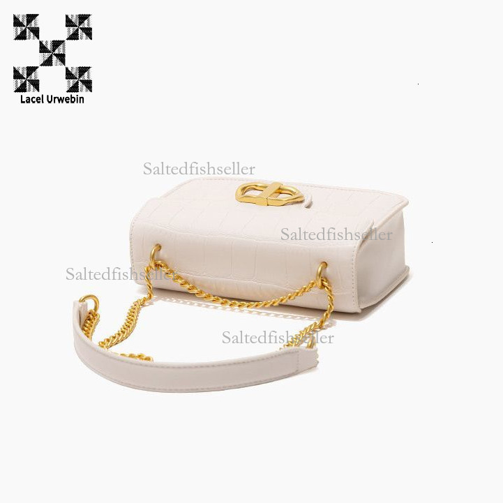 Lacel Urwebin Designer Fashion Crocodile Pattern Women's Handbag Mini New High Quality Chain Bag Versatile Daily Luxury Metal Decoration Shoulder