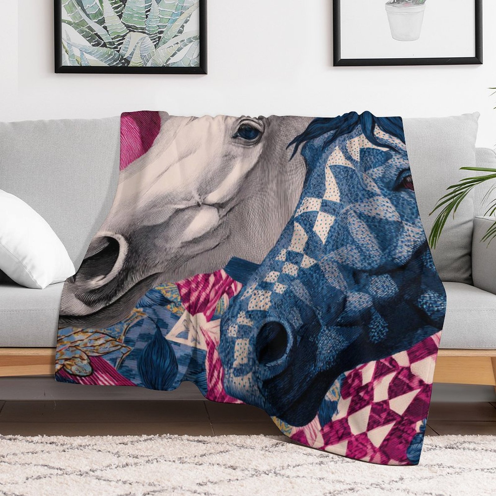 H Designer Horse blanket blanket throw cashmere vibration blanket copert Home Travel Throw Summer Air Conditioner Beach home bedding blankets throws H