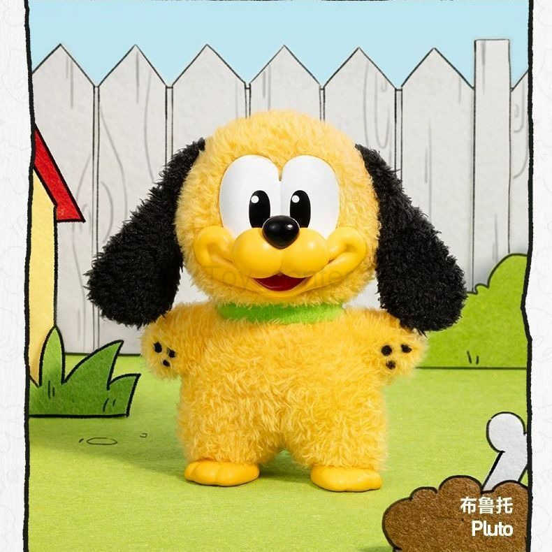Disney POPMART Mickey Family Cute Together Plush Keychain Series Blind Box Gift Figurine H251025