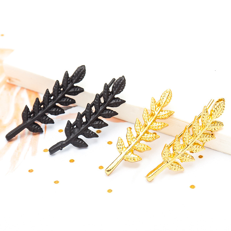 New Fashion Simple Leaf-Shaped Earrings Ear Cuffs for Women