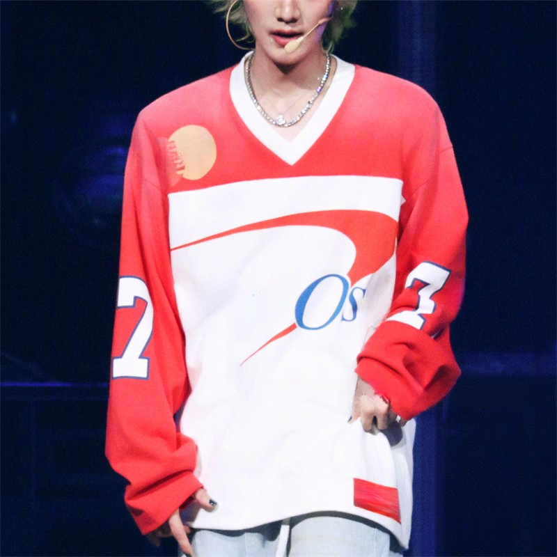 White Red Letter Print Men's Plus Tees & Polos 2026ss