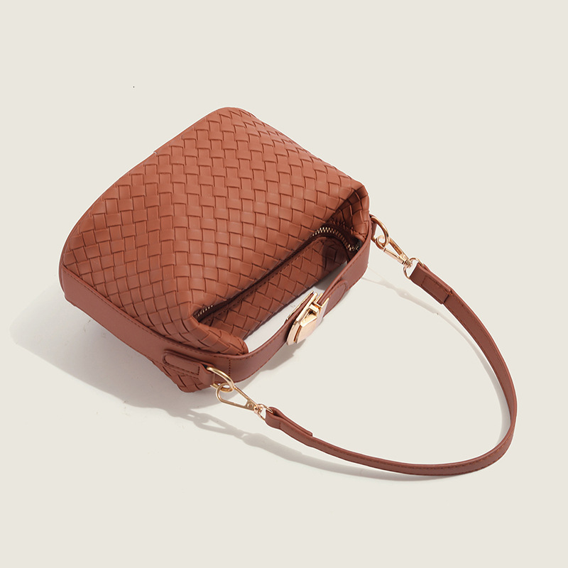 Luxury Brand Designer Bag Women's Bag 2025 New Versatile Woven Bag Underarm Bag Dumpling Bag Fashion Trend Elegant Commuter Shoulder Bag