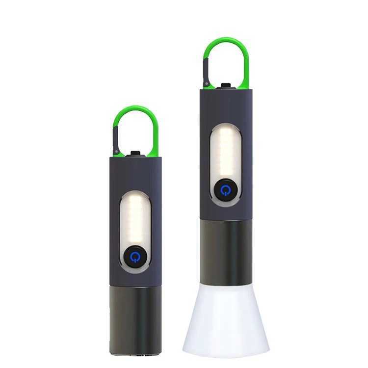 New Strong Light Flashlight MultiFunctional Outdoor Camping Light Portable Mini White Laser Flashlight Work Light W251025