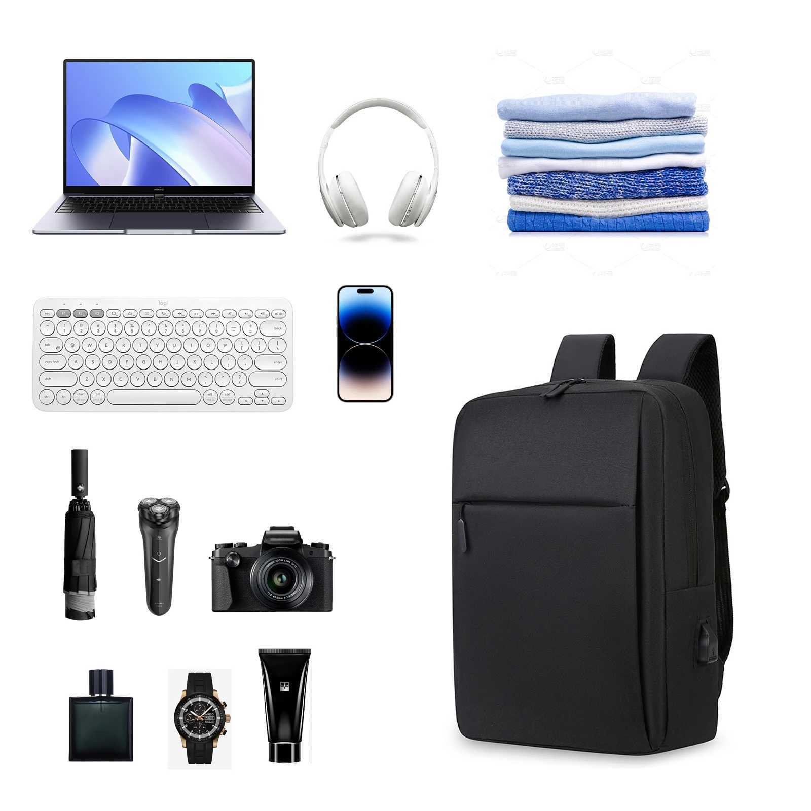 15inch Business Travel Laptop Backpack for Men Women AntiTheft Rucksack Casual Daypack for Work W251025