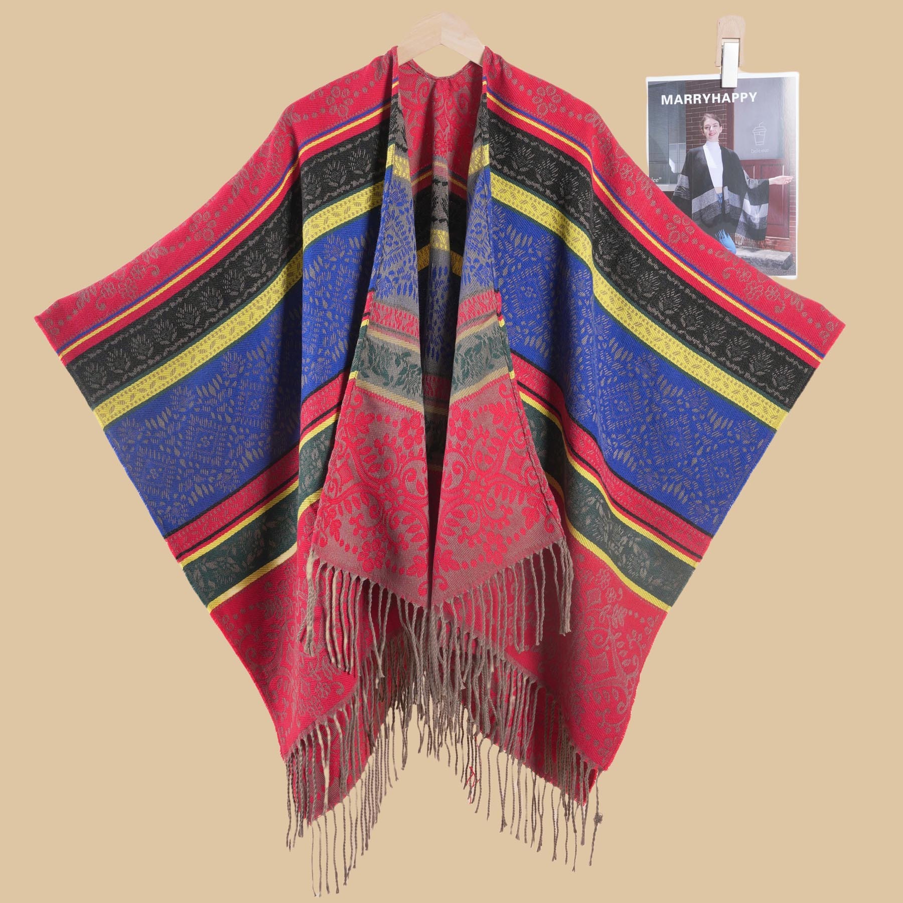 Travel Shawl for Women Qinghai Yunnan Travel Photography Atmosphere Cape Popular Cloak
