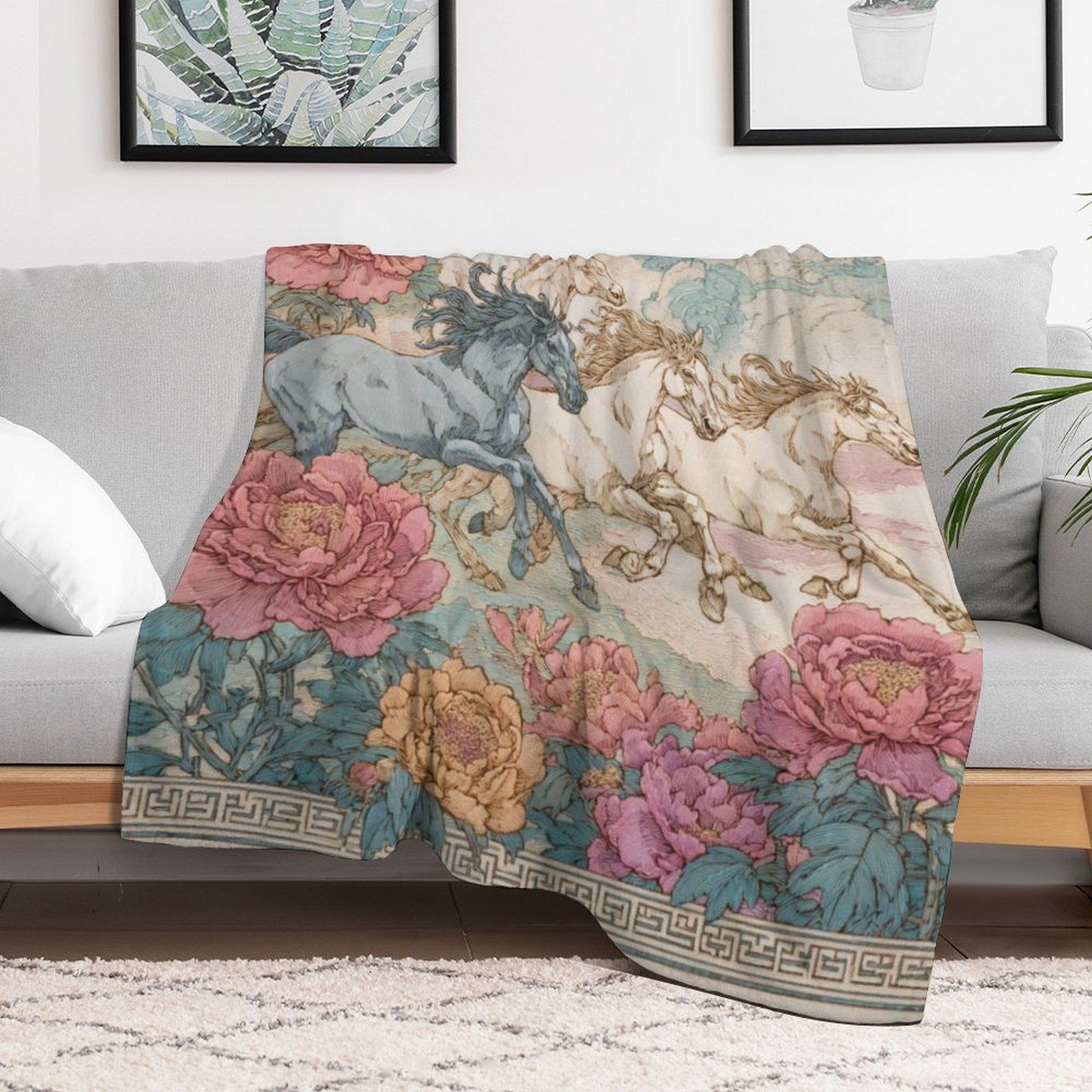 H Designer Horse blanket blanket throw cashmere vibration blanket copert Home Travel Throw Summer Air Conditioner Beach home bedding blankets throws H