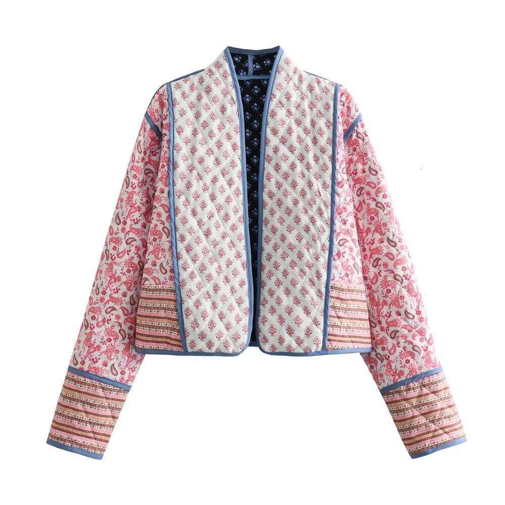 Autumn New Product Casual Women's Fashion Versatile Cardigan With Printed Cotton Coat On Both Sides Coats Designer Women