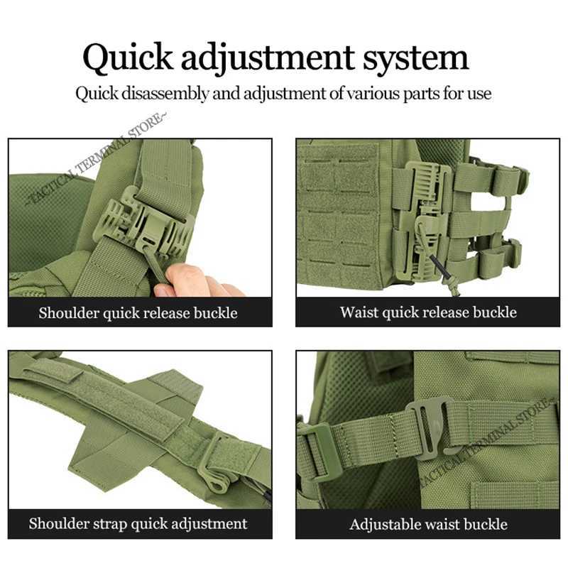 K19 Plate Carrier Tactical Vest Comfortab Quick Rease onoff Hunting Cummnd Fast Adjust Multisize Airsoft Mol Gear Y251022