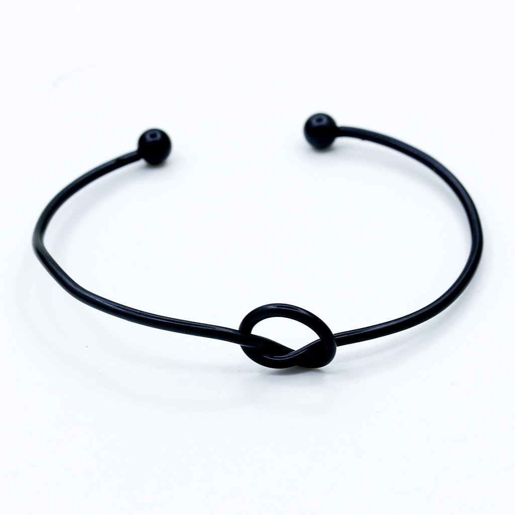 Korean Fashion Simple Versatile Knot Open DIY Men's Women's Bracelet Yiwu Product
