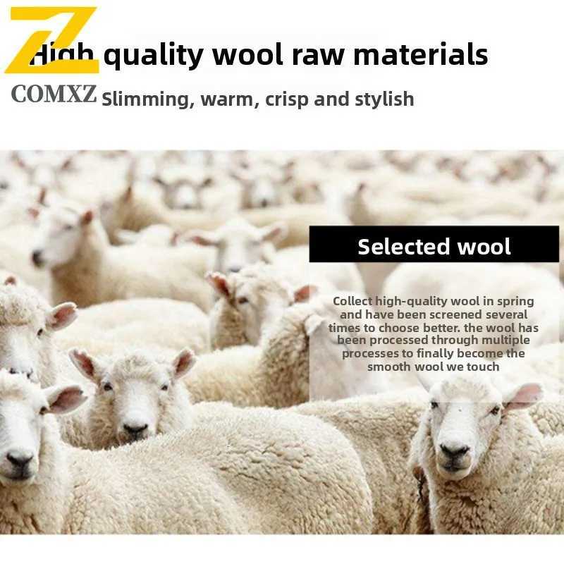2025 Winter Men Wool Trench Coats Luxury Long Warm Wool Blends Jackets England Style Man Business Comfortable Overcoat ClothingT251025