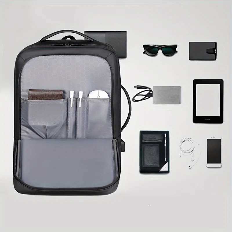 Large Capacity Business Backpack for Men Fashionable College Student Backpack Laptop Multifunctional Computer Bag W251025