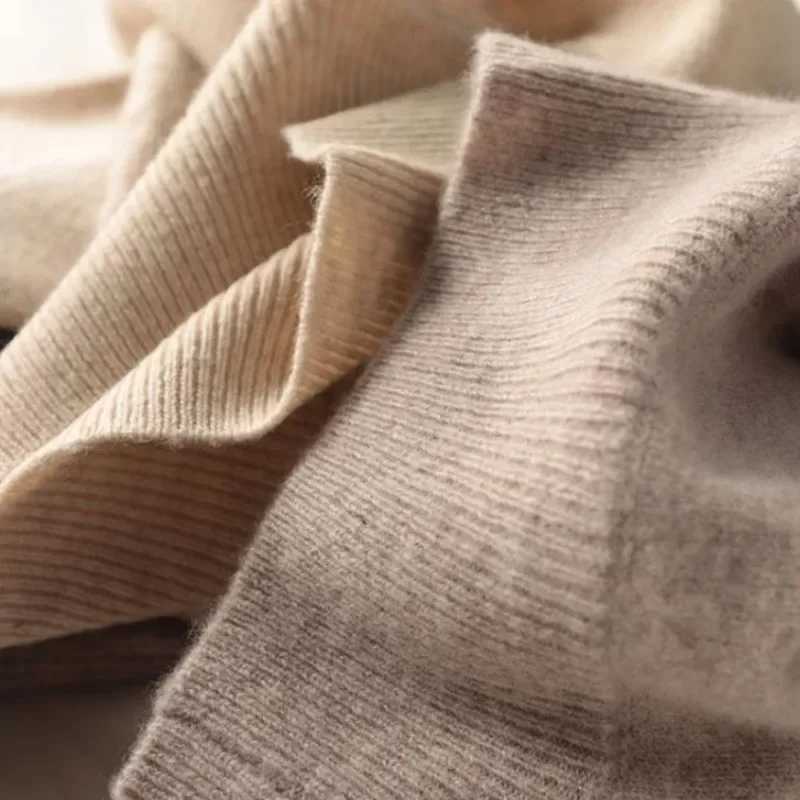 Womens Thick Warm Jumpers Turtleneck Loose Fit Solid Color Base Layer Pullovers 2025 Long Sleeve Autumn Winter Knitted SweaterT251025