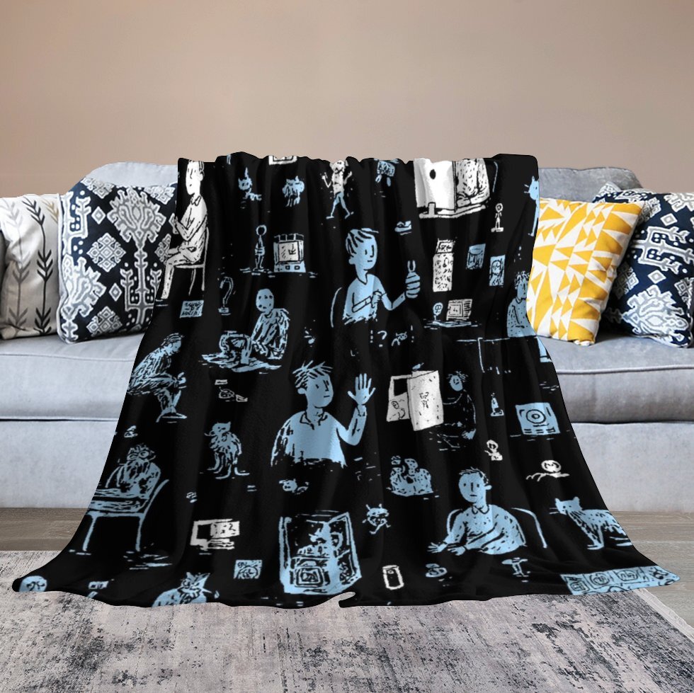 Designer Blackboard blanket blanket throw cashmere vibration blanket copert Home Travel Throw Summer Air Conditioner Beach home bedding blankets throw