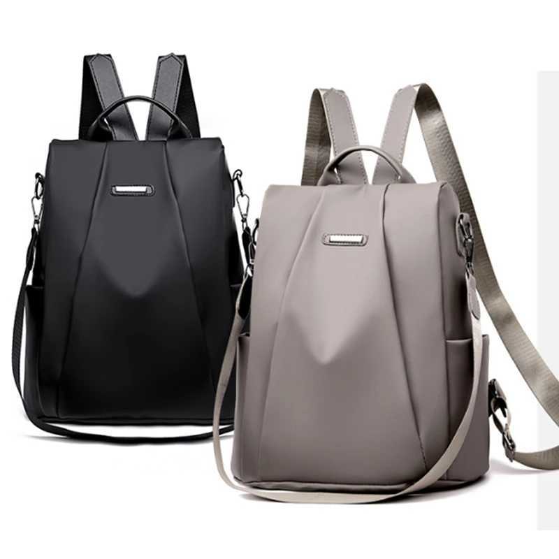 Waterproof Oxford Women Backpack Fashion AntiTheft School Bagpack Luxury Designer Female Large Capacity Travel Shoulder Handbag W251025