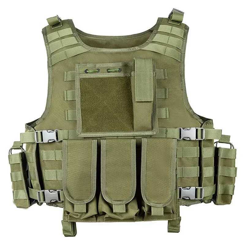 Outdoor Tactical Hunting Mol Vest Mens Multifunction Camouflage CS Wargame Body Hiking Tactics Training Protective Vest Y251022