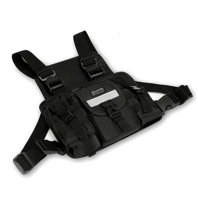 Chest Bag Waist Pack Mens Chest Pack Hip Hop Streetwear Tactical Vest Bag For Men Doub Strap Design Shoulder Bag For Men Sac Y251022