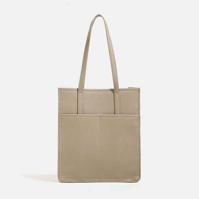 Women Niche Design Tote Handbag Large Capacity Pu Leather Casual Commuter Shoulder Bags Solid Color Female Travel Underarm Bag 251023 1025