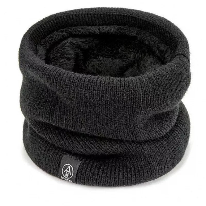 Unisex Thermal Fleece Lined Neck Warmer Tube Scarf Gaiter for Cycling Outdoor Minimalist Solid Knit Windproof 251020