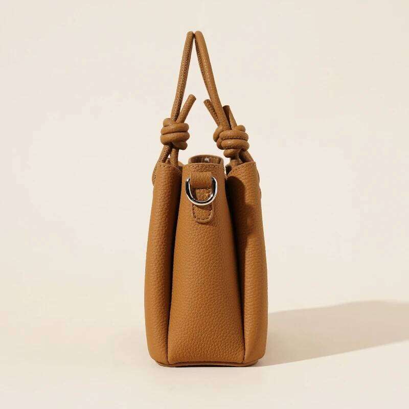 Minimalist Trendy Handheld Bucket Shoulder Women's Genuine Leather Casual Commuter Handbag Single Slant Crossbody Bag Purses 251023 1025