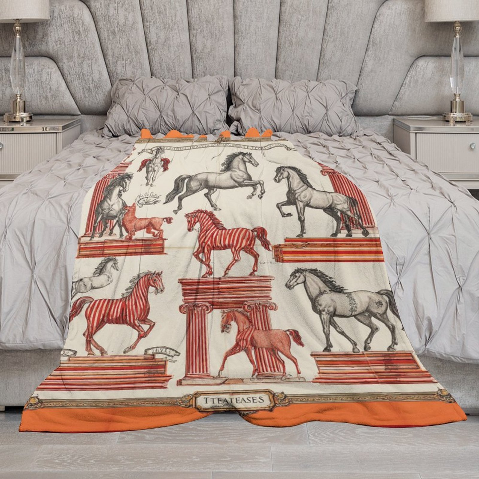 H Designer Horse blanket blanket throw cashmere vibration blanket copert Home Travel Throw Summer Air Conditioner Beach home bedding blankets throws H