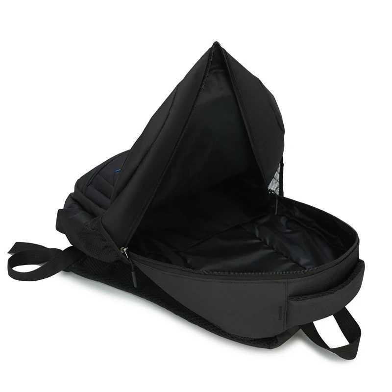 Largecapacity business travel backpack equipped with a 156inch laptop compartment multiple zippered pockets adjustable pad W251025