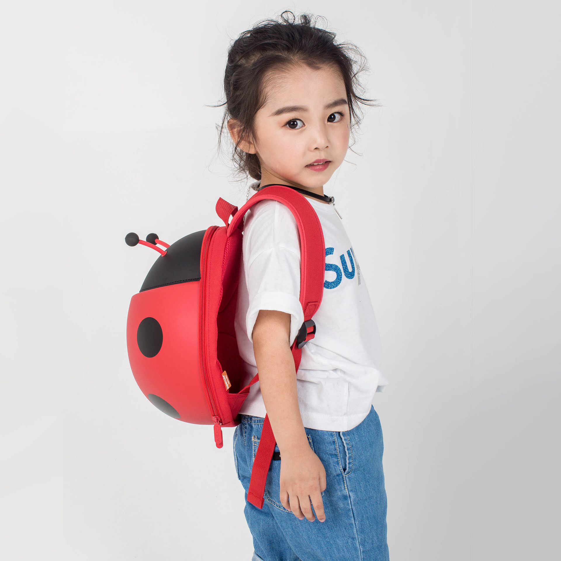 New cute ladybug designer backpack, children's backpack, cartoon travel gift, kindergarten fashion backpack