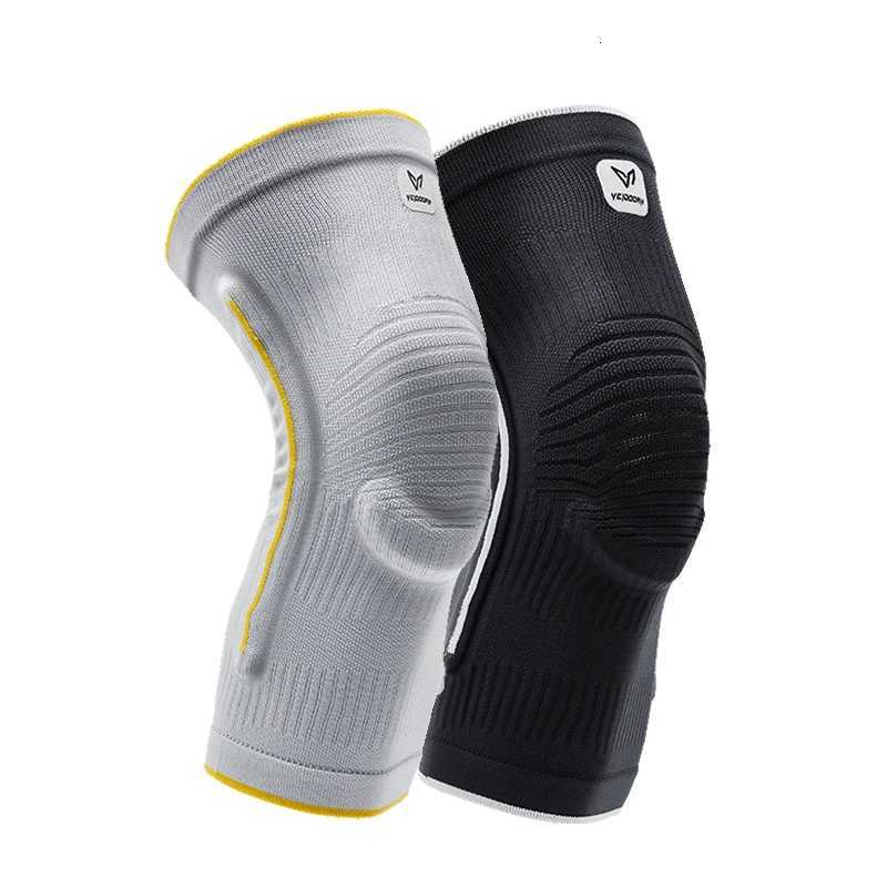 Veidoorn 1PC Knee Pads with Patella Medial Support Meniscus Silicone Compression Protection Sport Knee Braces Basketball Wear Y251024