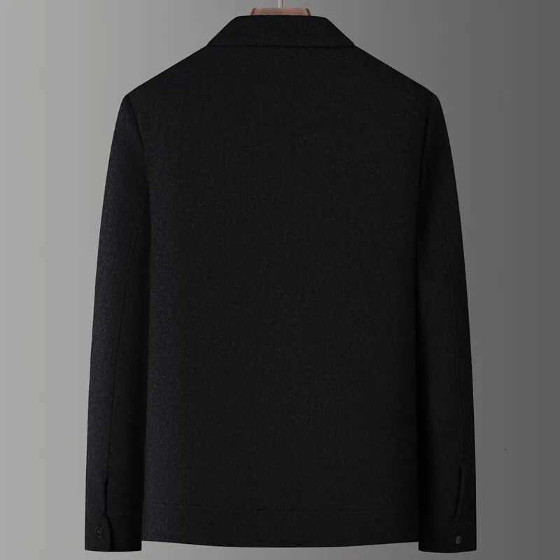 2024 Winter New Mens Woolen Coat Detachable Goose Down Inner Tank Thickened Warm Wool Casual CoatT251025