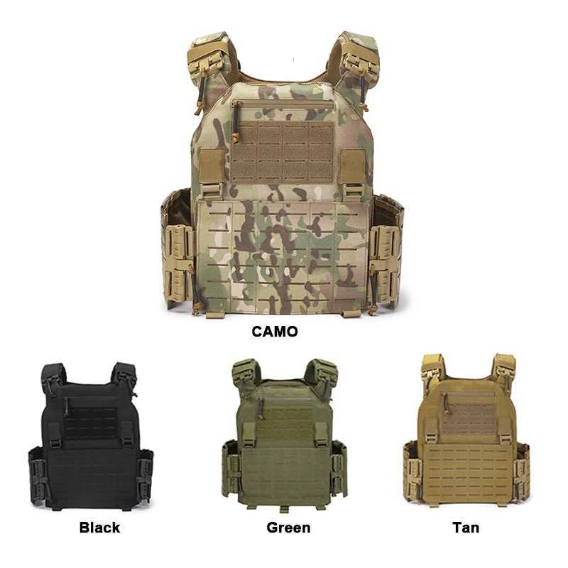 Plate CarrierNylon Tactical VestMol Vestfor Outdoor Hunting Accory Holds Standard 25x30cm PlateInclude 1 Pair Mesh Y251022