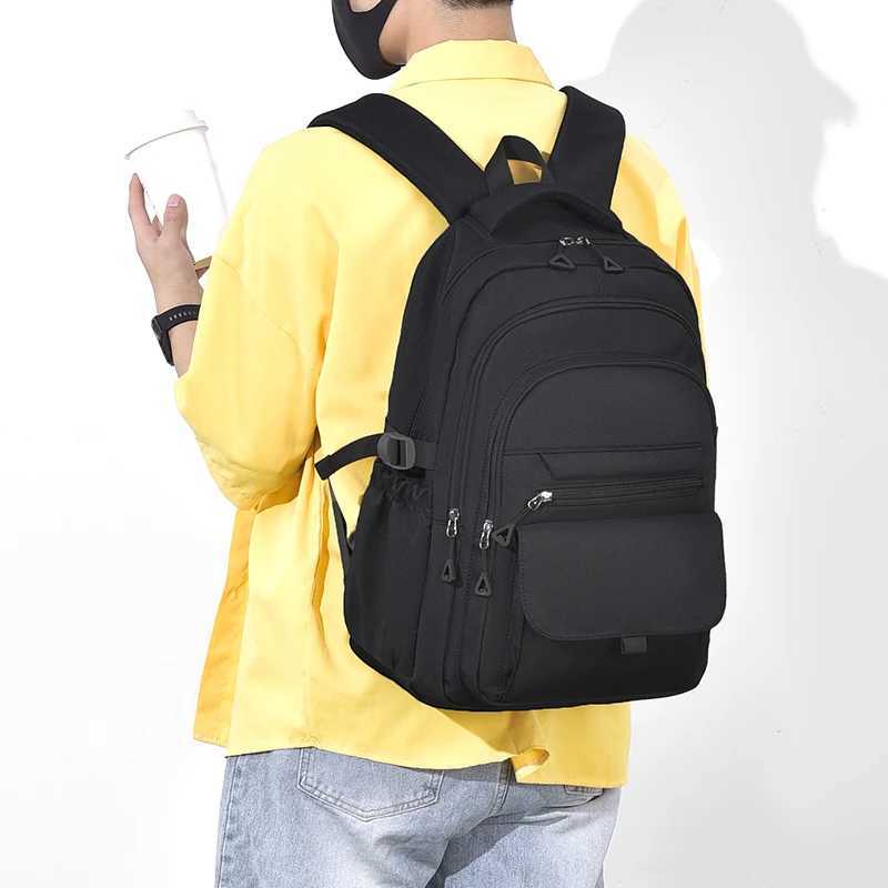 A Multilayer Waterproof And Stylish Backpack Oxford Largecapacity Simple Commuter Outoftown Student Backpack W251025