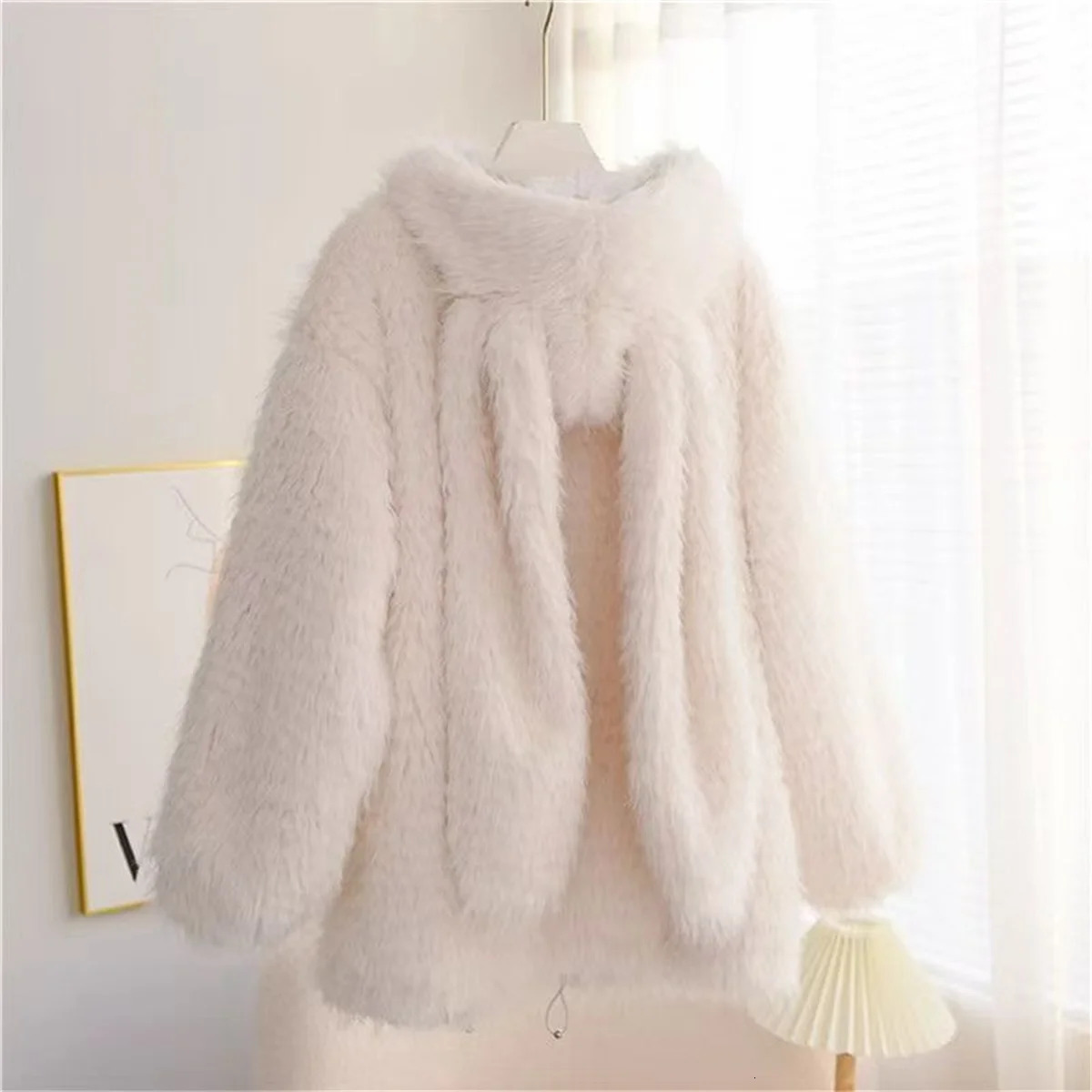 Cute Cartoon Rabbit Ear Hoodie Sweatshirt Women Spring Autumn Punk Hoodies Tops Females Outwear Clothes Zip Up Pink Tops 251021