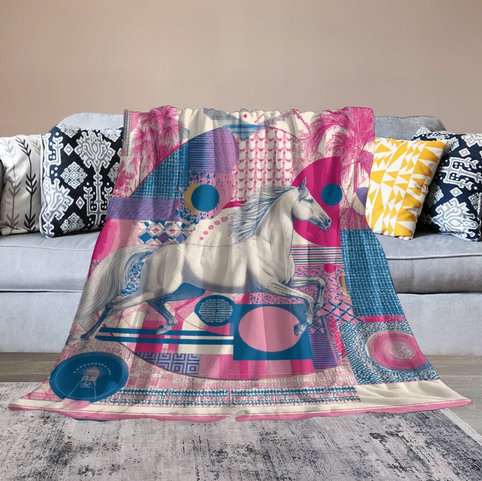 H Designer Horse blanket blanket throw cashmere vibration blanket copert Home Travel Throw Summer Air Conditioner Beach home bedding blankets throws H