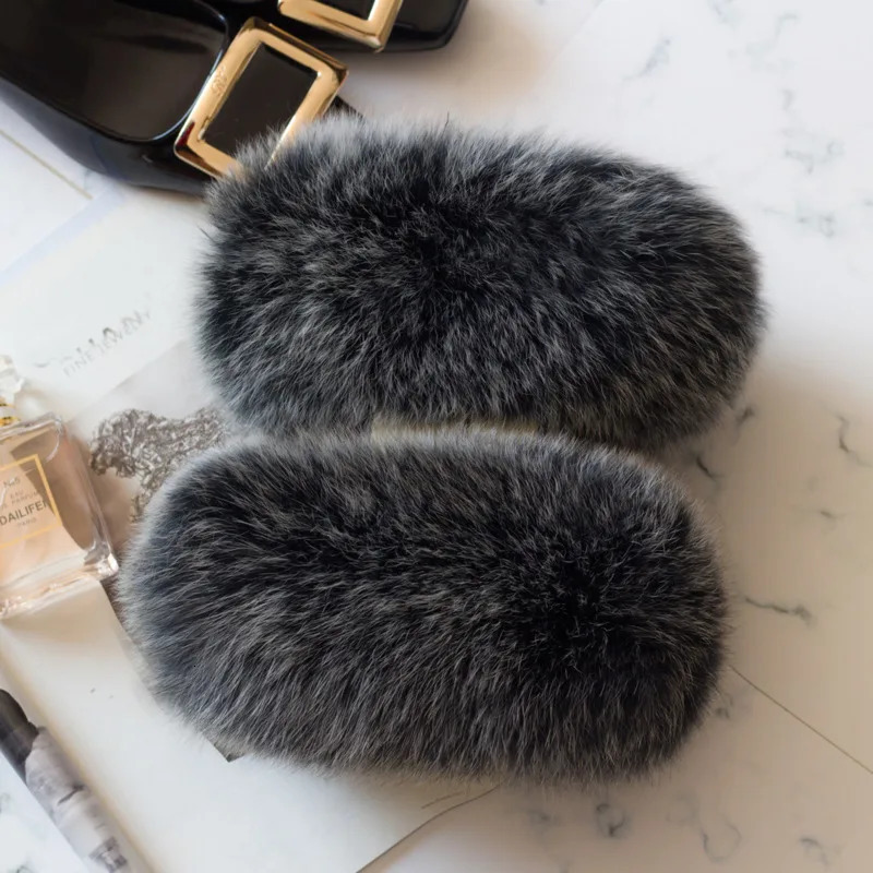 Fox Fur Cuffs Women Wrist Keep Warm Arm Warmers Warmer Sleeve Female Jacket Fur Cuff Fluffy Fur Cuff Ladies Warm Arm Cuff 251023