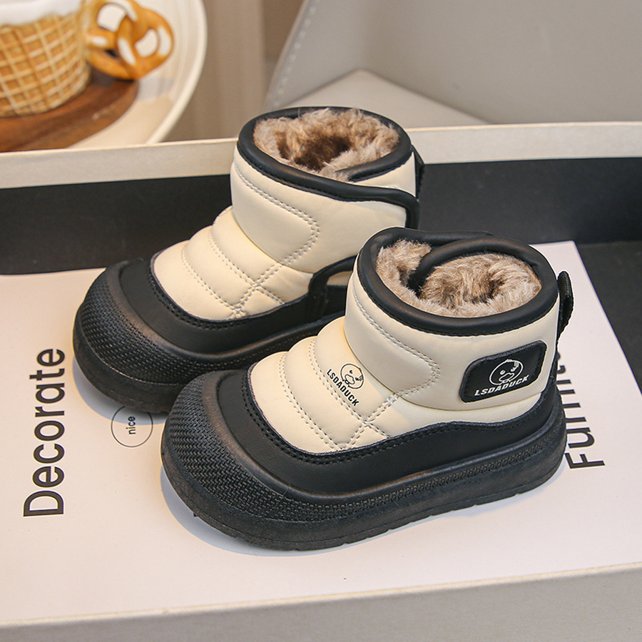 Toddler Boots Kids Ankle Boots for Boys Girls Happysteps Child Plush Fur Warm Winter Boots Shoes Sizes 21 - 32 H1198