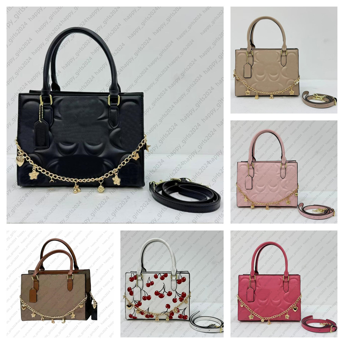 Designer Bag Tote Bag Luxury Coas Bag Pink Purse Bags Maggie Shoulder Bag Handbag Crossbody Bag Women embossed Tote Bags Classic Sign Shopping Clutch wallet Hobo