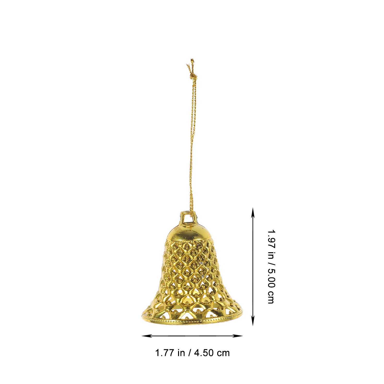 12pcs Christmas bells Festive Foam Bell Hanging Decorations Xmas Tree Polar Express Bells Xmas tree decoration pendants C251024