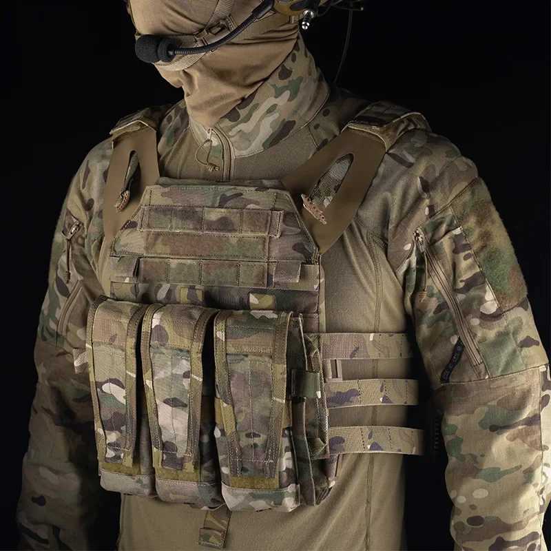 Sport Vest Men JPC20 Breathab Adjustab Quick Rease Airsoft Vest Nylon Hunting Carrier for Outdoor Paintball Training Y251022