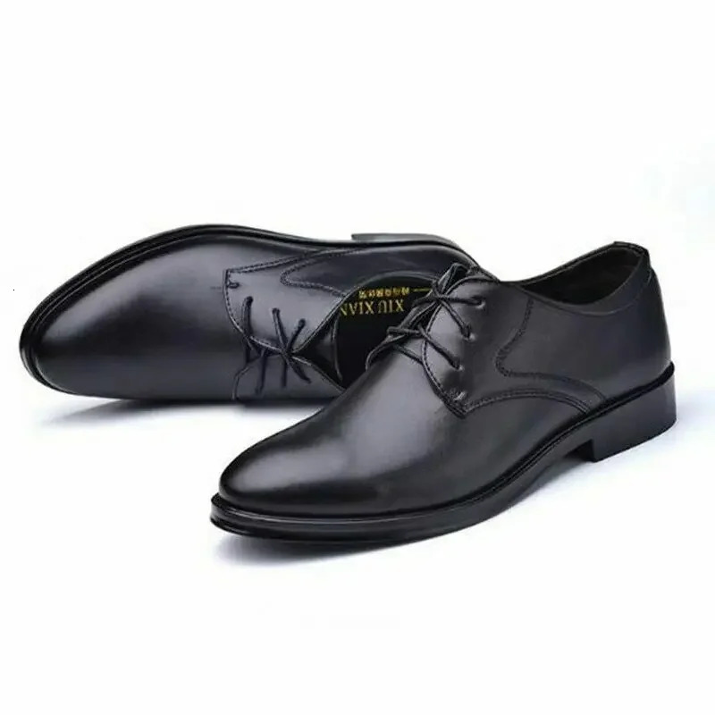 Derby Shoes for Men Leather Shoes Business Dress Shoes Casual Comfortable WearResistant Footwear Fur Chaussure Hommes 251023