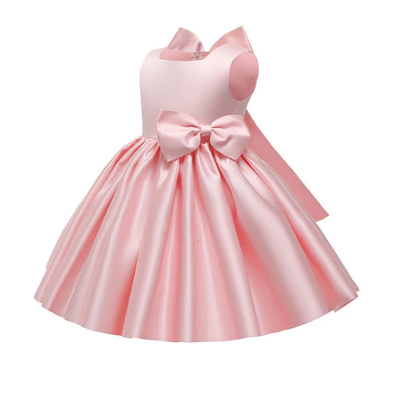 Girls Bow Princess Dresses Baby Baptism Evening Tutu Kids Birthday Party Christening Gown Ball Children Clothes Vestidos 18Y 251023