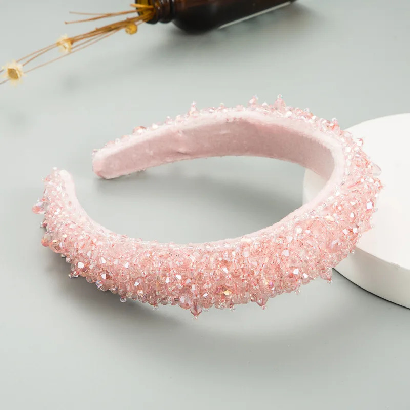Crystal Full Diamond Hairbands For Women Accessories Korea Hair Band Bows Crown Headbands White Green Pink Black Wholesale 251023