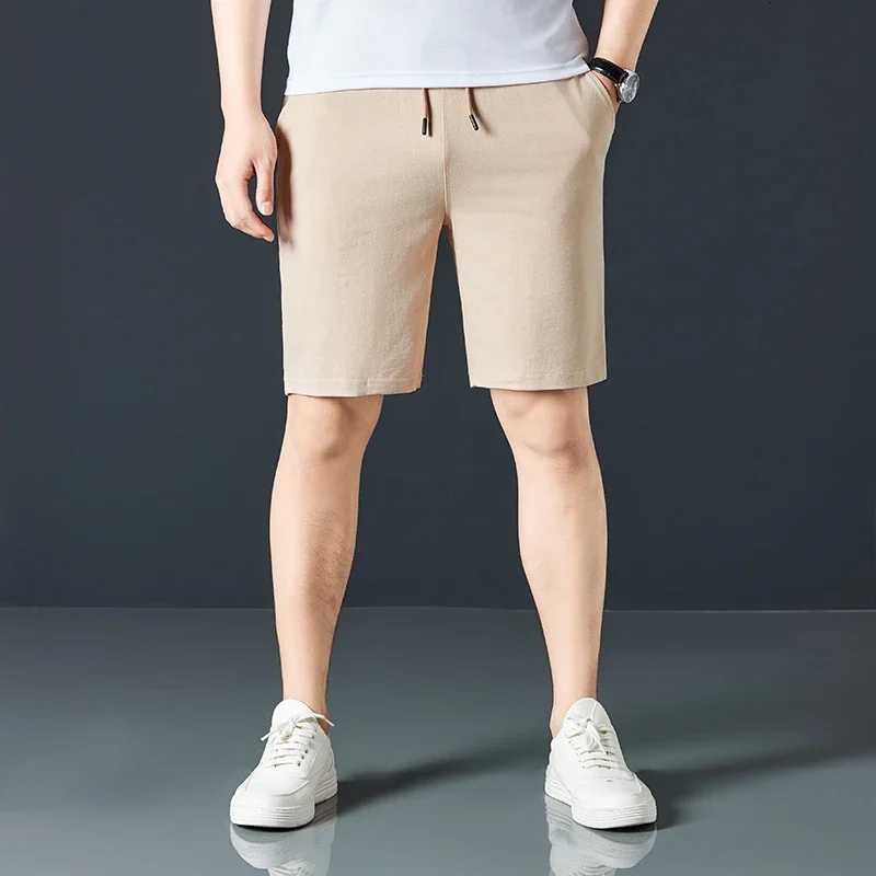 Mens Casual and Fashionable Pure Cotton Shorts with Drawstring and Comfortable PantsXJ251025