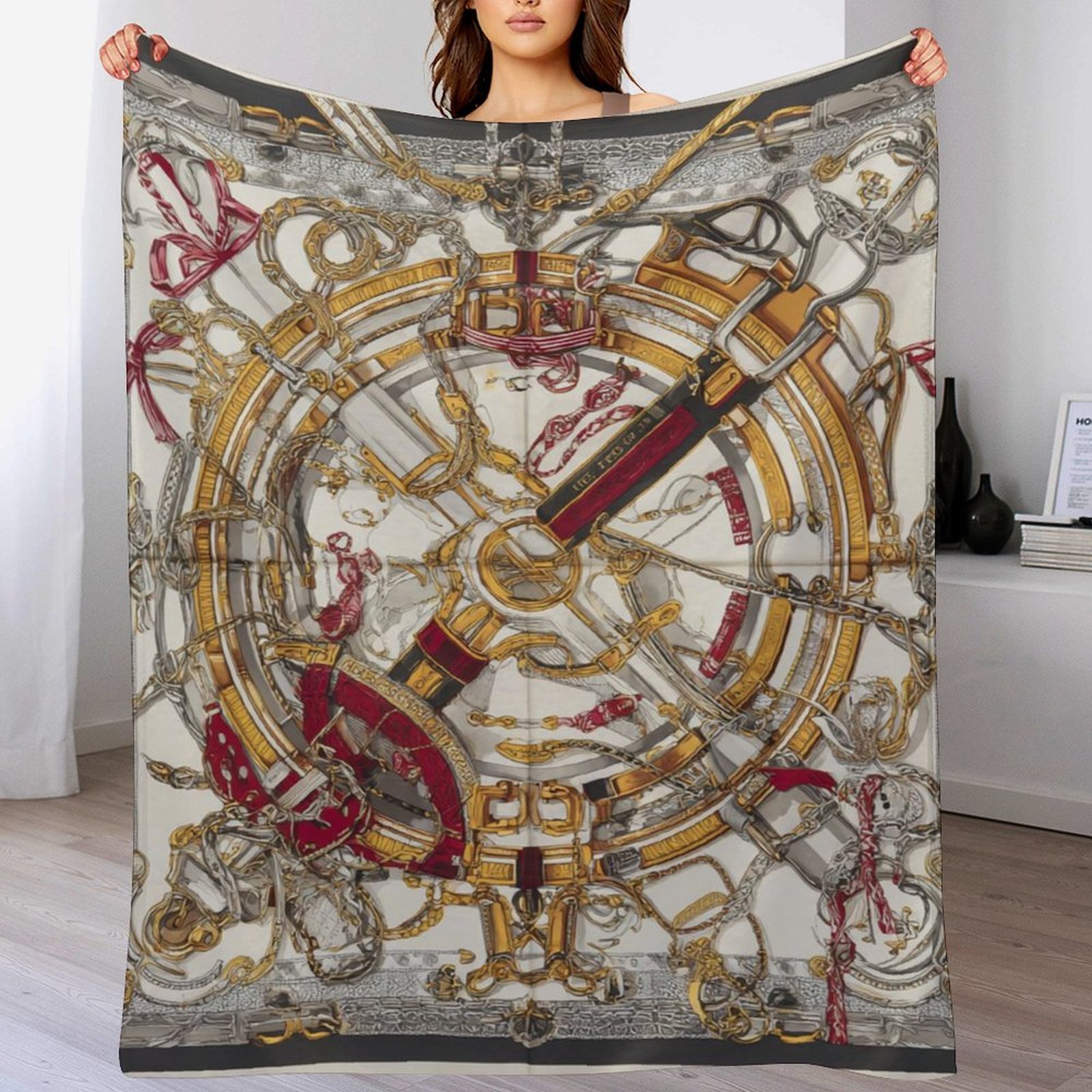 H Designer Horse blanket blanket throw cashmere vibration blanket copert Home Travel Throw Summer Air Conditioner Beach home bedding blankets throws H