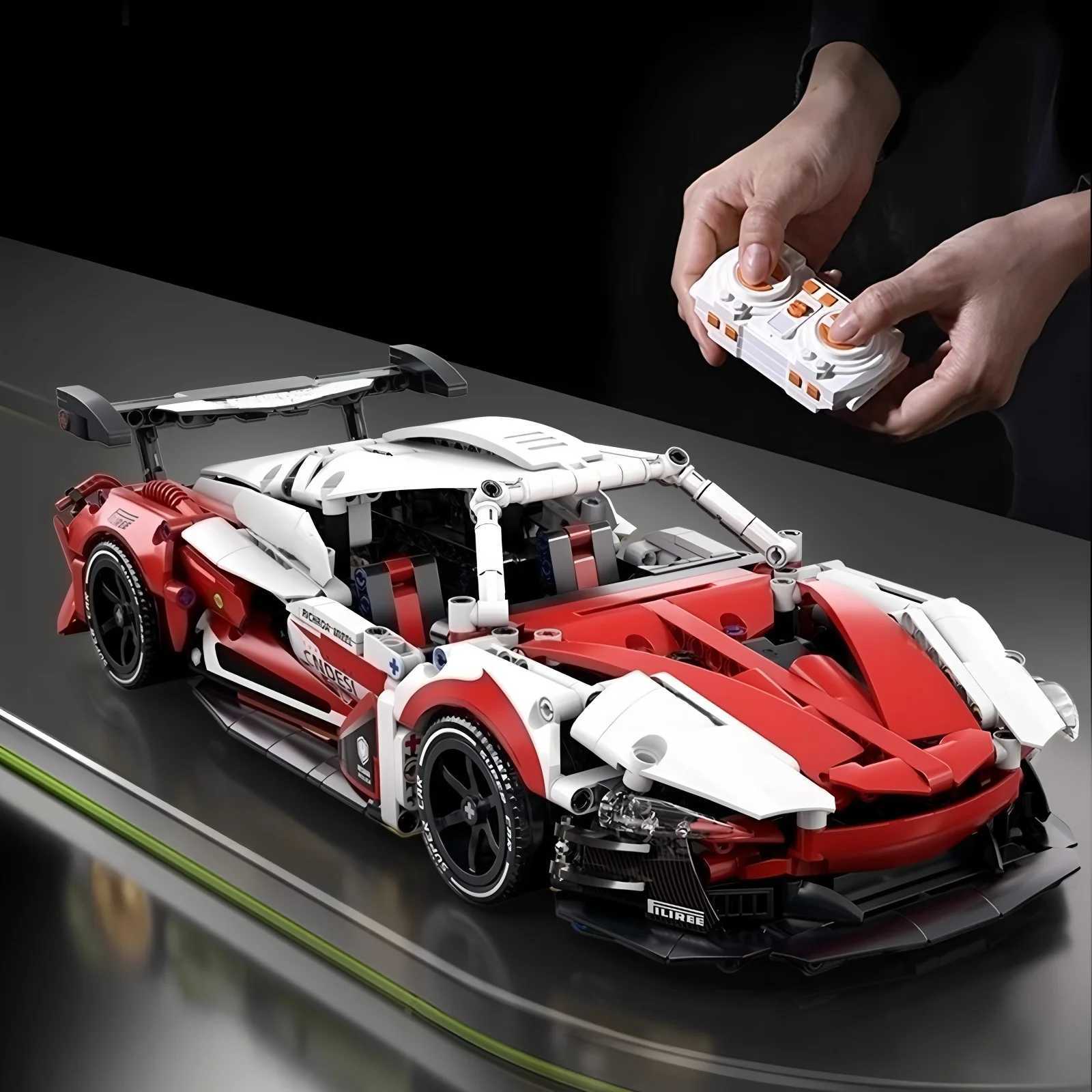 Racing building block toys racing model building blocks 114 DIY sports car building block puzzles childrens gifts C251023