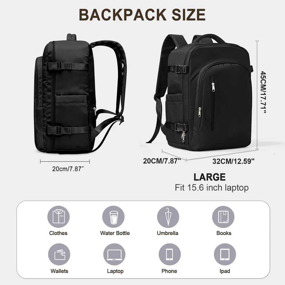 Easyjet 45x36x20 Cabin Bag Travel Backpack for Men Women Hand Luggage Laptop Bag adult female backpack Waterproof Cabina mochila W251025