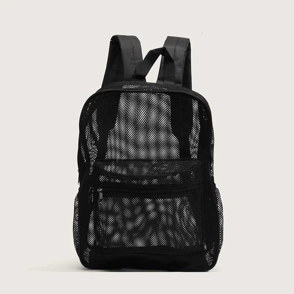 Avantgarde and trendy independent personality mesh backpack W251025