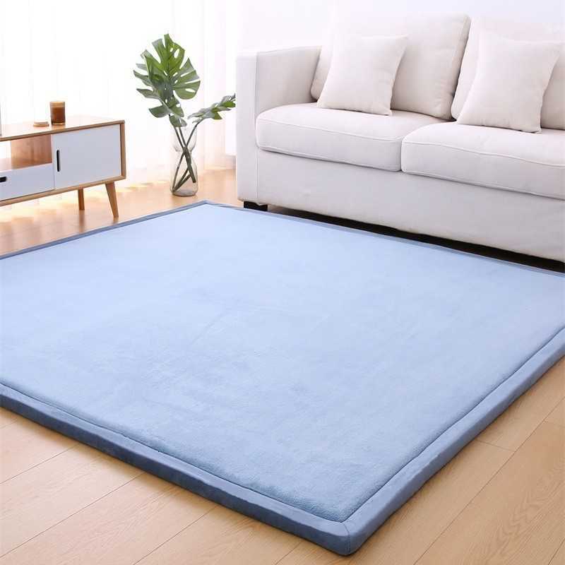 thick tatami floor mats for bedroom sofa living room carpet childrens crawling fall protection mat bedside blanket C919 S1029 H260226