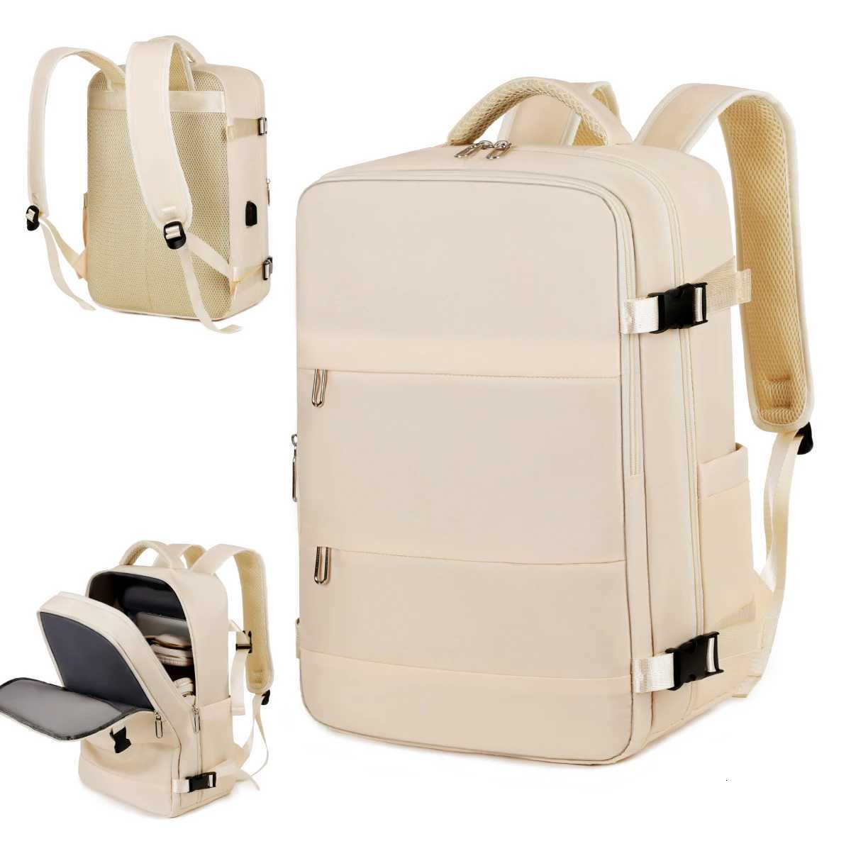 Light Travel Backpack Womens Backpack Travel Mens Outdoor Commuting Large Capacity Junior High School High School Student Bag Computer Bag Business W2