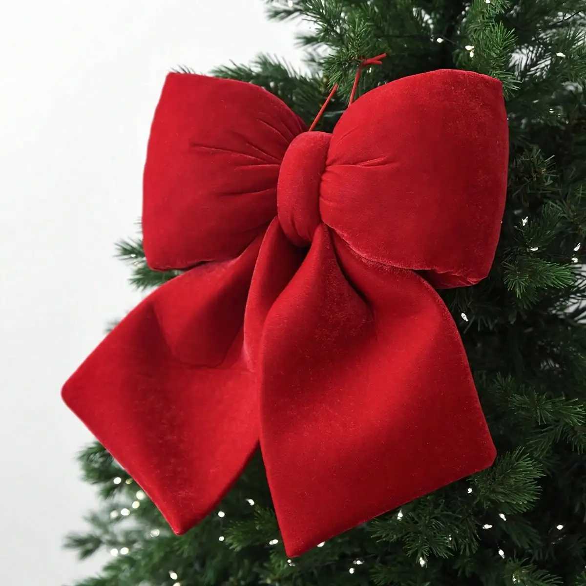 1pc Christmas velvet bow decoration Christmas tree decoration wedding decoration vacation home atmosphere decoration C251024